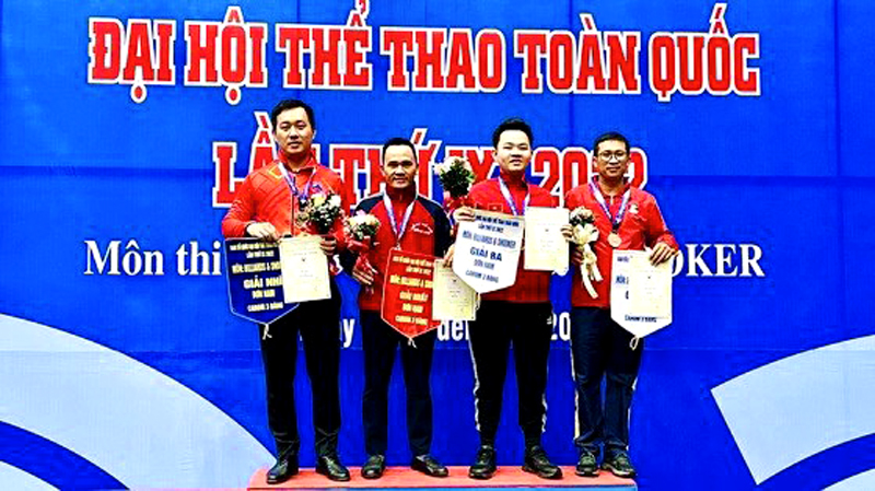 Đồng Nai giành huy chương vàng môn Billiards & Snooker tại Đại hội Thể thao toàn quốc lần thứ IX năm 2022