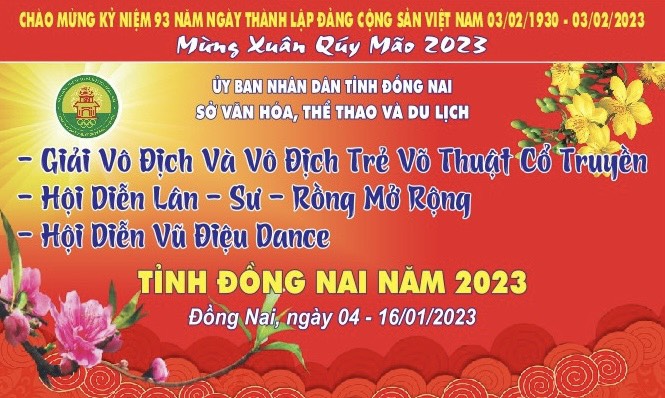 Chương trình hoạt động thể thao mừng Đảng , mừng Xuân Quý Mão năm 2023