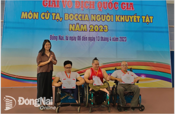 Giải vô địch các môn cầu lông, bóng bàn, cử tạ, boccia người khuyết tật toàn quốc năm 2023